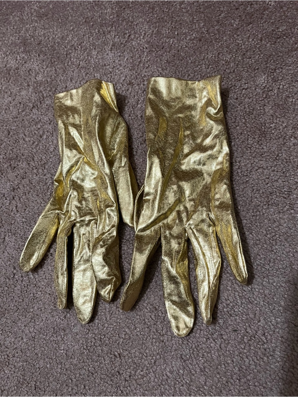 Gold Metallic Women’s Vintage Dress Gloves